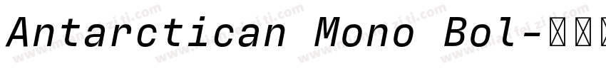 Antarctican Mono Bol字体转换